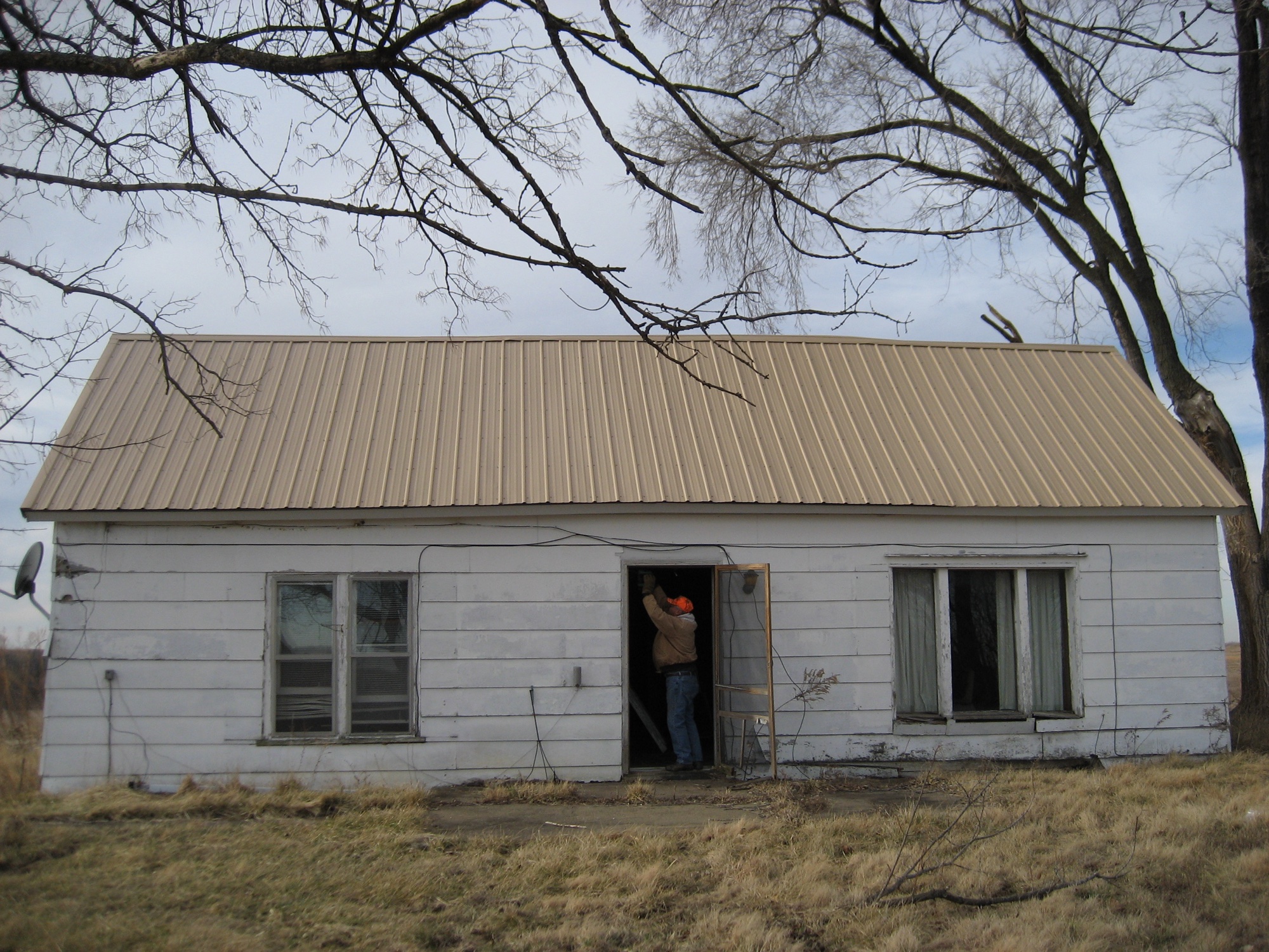 The Brownlee Homestead prior to demolition, January 2, 2007